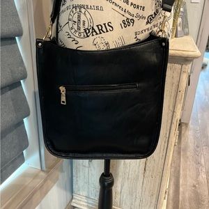 Black crossbody purse womens bags leopard print